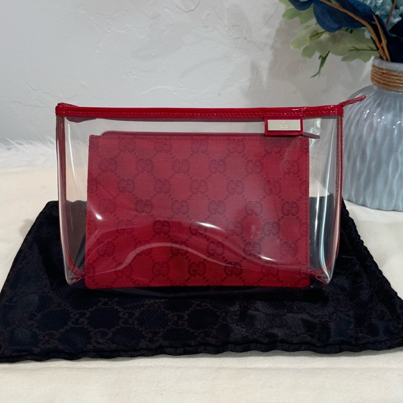 GUCCI Vinyl & Canvas Pouch Duo - Picture 3 of 17